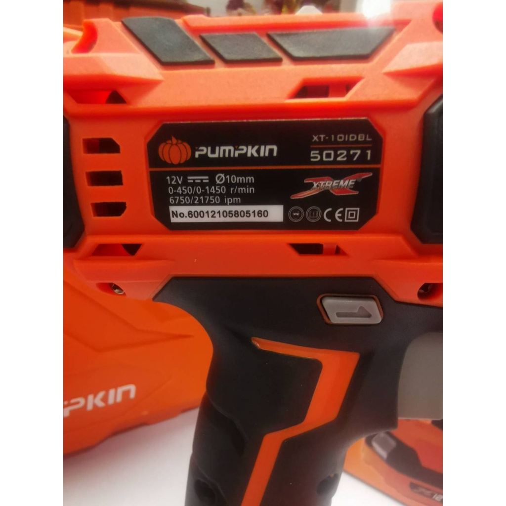 สว่านไร้สายกระแทกได้ 3ระบบ มอเตอร์บัสเลส แบตเตอรี่ 12V PUMPKIN รุ่น XT-10IDB / 50271 (รับประกัน 1ปี) ราคา ถูกที่สุด ดีลบีเคเค แกลเลอรีภาพที่ 8