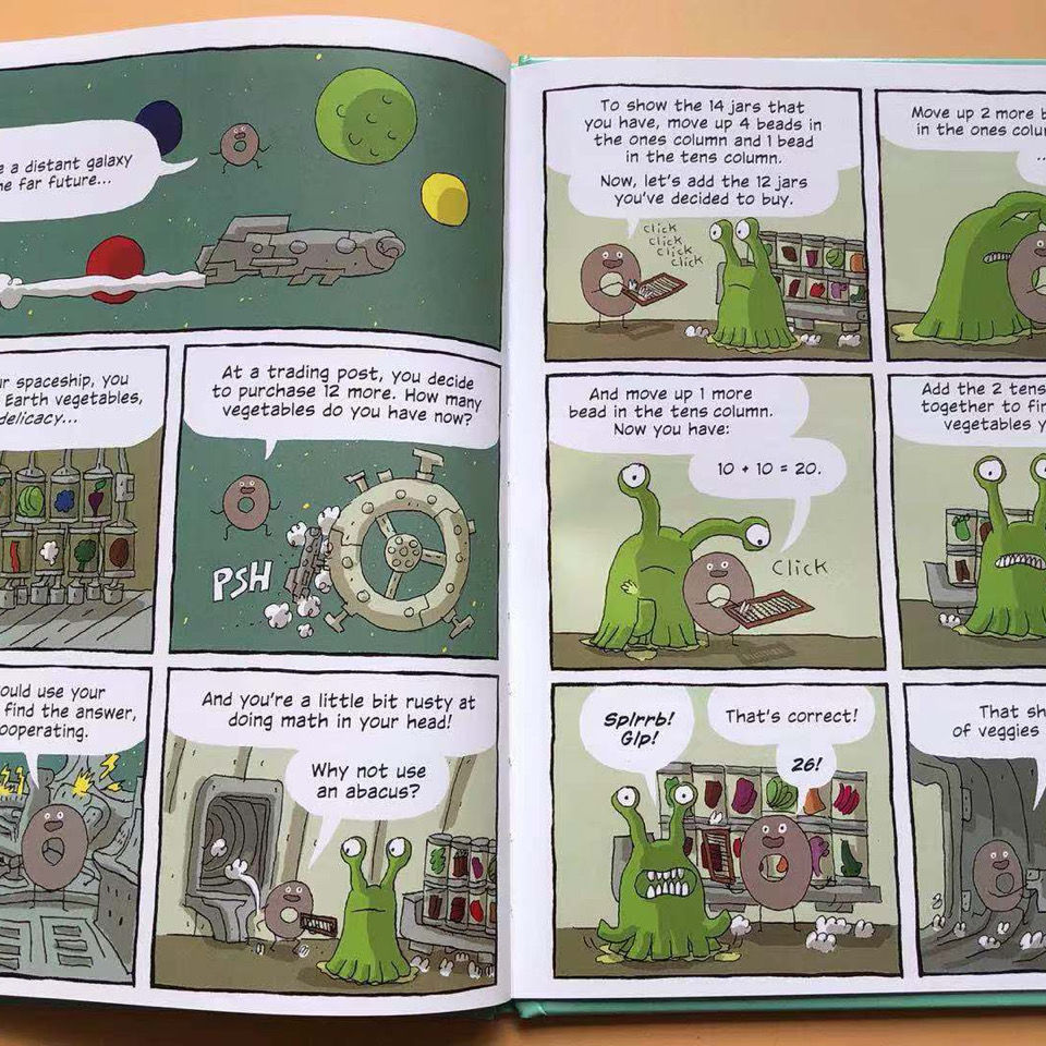 การตรัสรู้คณิตศาสตร์สำหรับเด็กหนังสือการ์ตูนหนังสือภาพหนังสือนิทาน ...