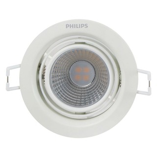 โคมไฟดาวน์ไลท์ ดาวน์ไลท์ LED PHILIPS 59774 POMERON 3 วัตต์ 40K อะลูมิเนียม 4" กลม สีขาว รางนีออนและดาวน์ไลท์ โคมไฟและหลอ