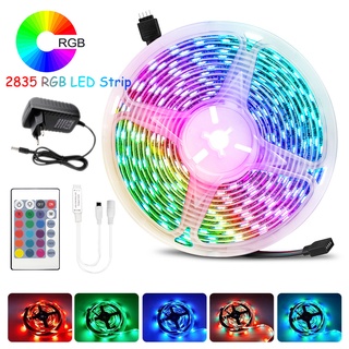 Kefeng แถบไฟ Led IR 20 ม. 5050 กันน้ํา 2835 RGB ยืดหยุ่น 5 ม. 10 ม. 15 ม. พร้อมอะแดปเตอร์พาวเวอร์ สําหรับตกแต่งคริสต์มาส