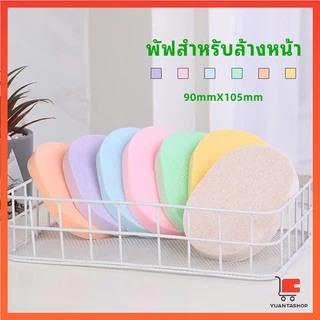 ฟองน้ำทำความสะอาดใบหน้า ฟองน้ำเช็ดหน้า พร้อมส่งในไทย ฟองน้ำล้างหน้า face wash sponge