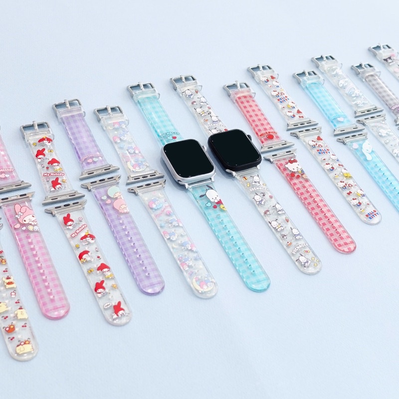 🌈 PreOrder ❤️ Sanrio Hello Kitty / My Melody / Little Twin Stars For Apple Watch Strap สายนาฬิกา ลิขสิทธิ์แท้