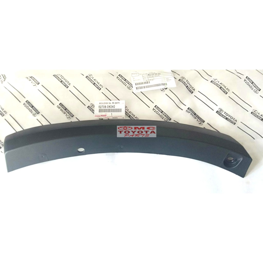 คิ้วขยายกันชนหลังขวาสําหรับ Fortuner VRZ 52706-0K040