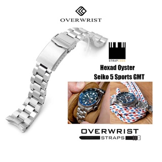 สายนาฬิกา Strapcode รุ่น Hexad Oyster for Seiko 5 Sports GMT