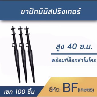 เสาปักมินิสปริงเกอร์ รุ่นมีที่ล็อกสาย ยาว40ซ.ม. แพ็ค100อัน