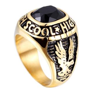 Mens Fashion Punk Eagle Wings Ring Accessories Jewelry