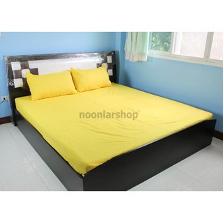 badgenna-0062 ผ้าปูที่นอน ขนาด 6 ฟุต 5 ฟุต 3.5 ฟุต ฟุต สีเหลือง วินเทจ fit sheet