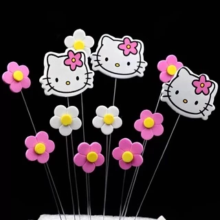 Cake Topper ป้ายปักเค้กลายการ์ตูนสุดน่ารัก (พร้อมส่ง)(ป้ายโฟมดาวหลายสี)