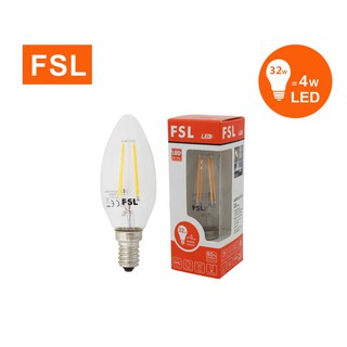 หลอดจำปาไส้เอดิสัน ขั้ว E14 FSL-C35-4W