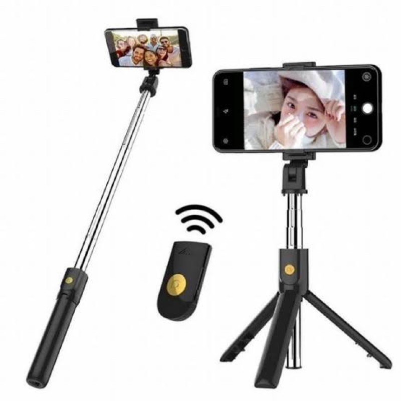K07 แหนบเซลฟี่พร้อมขาตั้งกล้อง Bluetooth Standing Stick Tongsis K07