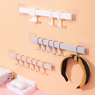 Gardening House Wall Hooks Punch Free Coat Rack Multi Function Towel Hanger for Bedroom Bathroom Entryway