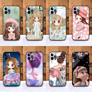 เคส iphone 12 pro  ลายการ์ตูนผู้หญิง ขอบนิ่มหลังแข็ง เคสมือถือ เคสโทรศัพท์ Case เคส TPU ขอบนิ่มหลังแข็ง ไม่ขูดตัวเครื่อง