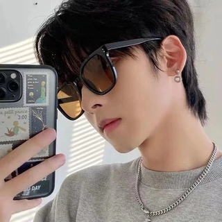 🔥แว่นกันแดดผู้ชาย ทรงเหลี่ยม แว่นตาแฟชั่นผู้ชาย สไตล์เกาหลี