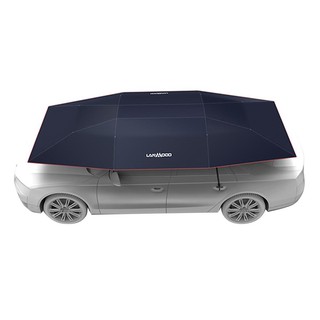 อุปกรณ์ตกแต่งรถยนต์ ร่มรถยนต์ SEMI-AUTO LANMODO 3.5x2.1 ม. สีกรม ประดับยนต์ เครื่องมือช่าง ฮาร์ดแวร์ CAR TENT SEMI-AUTO