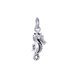 SILVER THAI  Seahorse pendant silver oxidized จี้รูปม้าน้ำ เงินแท้925