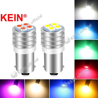 Kein หลอดไฟ Led Ba9S T4W Dc12V สีขาว สําหรับติดป้ายทะเบียนรถยนต์ รถจักรยานยนต์