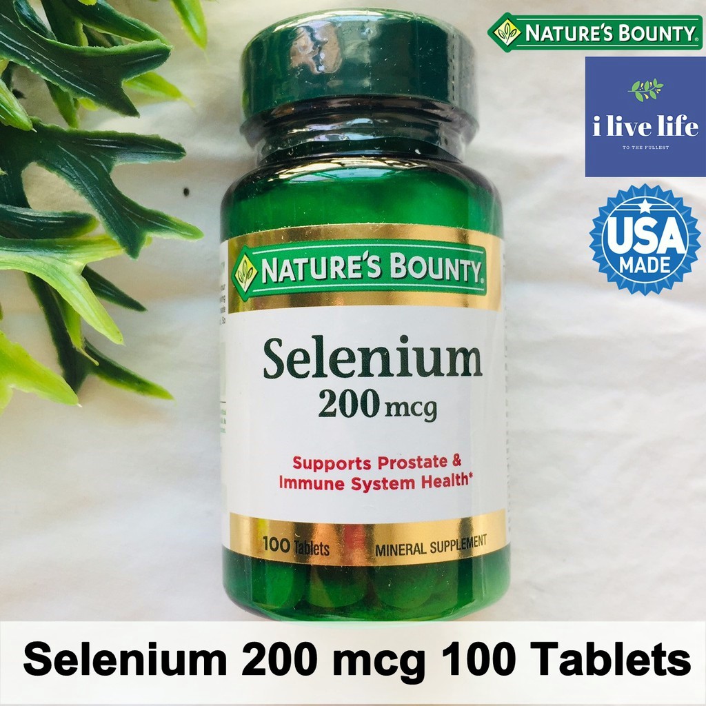 ซีลีเนียม Selenium 200 mcg 100 Tablets - Nature's Bounty
