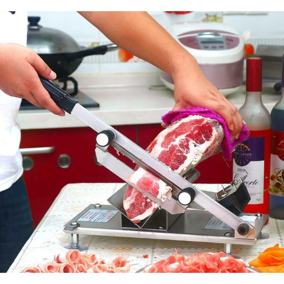 Stainless Meat Slicer เครื่องสไลด์ หมูผัก มีดหั่นเนื้อ เครื่องหั่นหมูหั่นผัก มีดสไลด์
