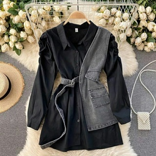 Geneva เสื้อแขนยาว moscrepe mix supernova สําหรับผู้หญิง