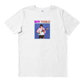 เสื้อยืดผ้าฝ้ายพิมพ์ลายแฟชั่น Boy PABLO - สี่เหลี่ยมจัตุรัส | เสื้อยืด พิมพ์ลายวงดนตรี | เพลงเมอร์ช | Unisex | วงดนตรี M