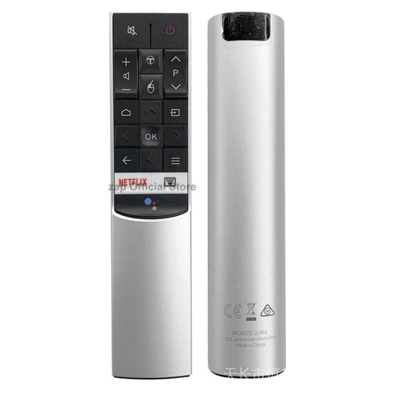 ใหม่ RC602S JUR4 สําหรับ TCLSmart TV Voice รีโมทคอนโทรล w/ Netfilx App P4 P6 C4 C6 C8 X4 X7 P8M Seri