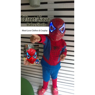 หน้ากากสไปเดอร์แมน มีไฟ หน้ากาก Spiderman สินค้าพร้อมส่ง