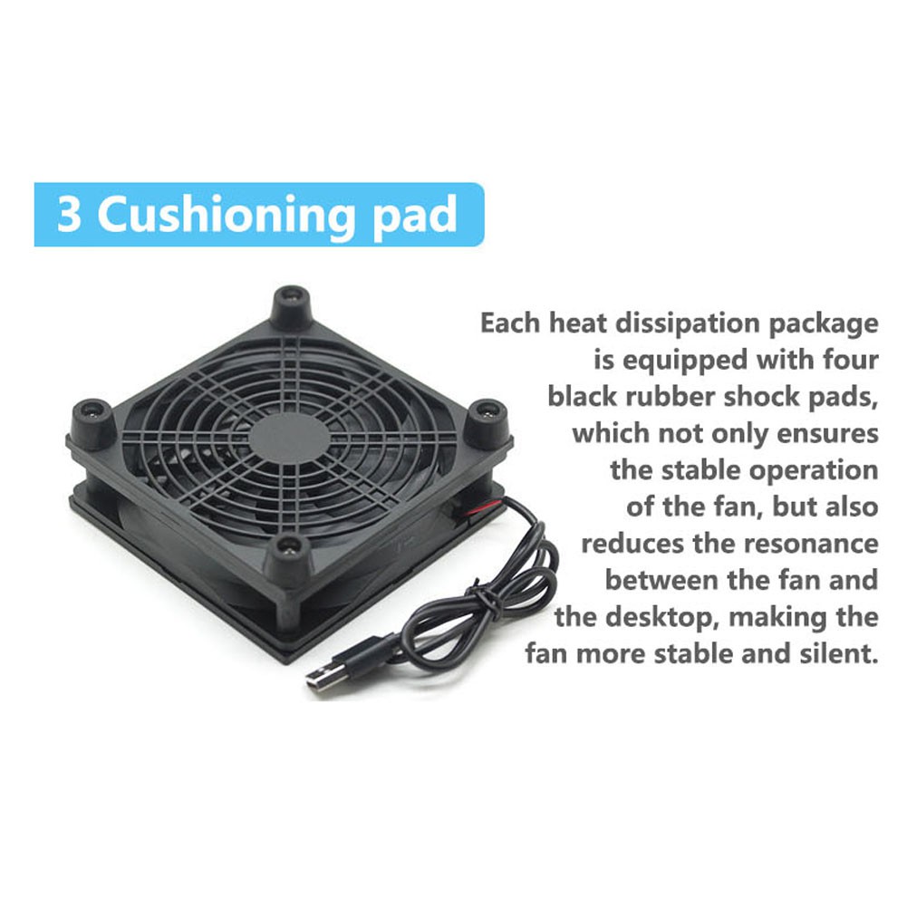 12 ซม. 5V แหล่งจ่ายไฟ USB TV Set-Top Box Router หม้อน้ํา Cooler Air Cooling Fan