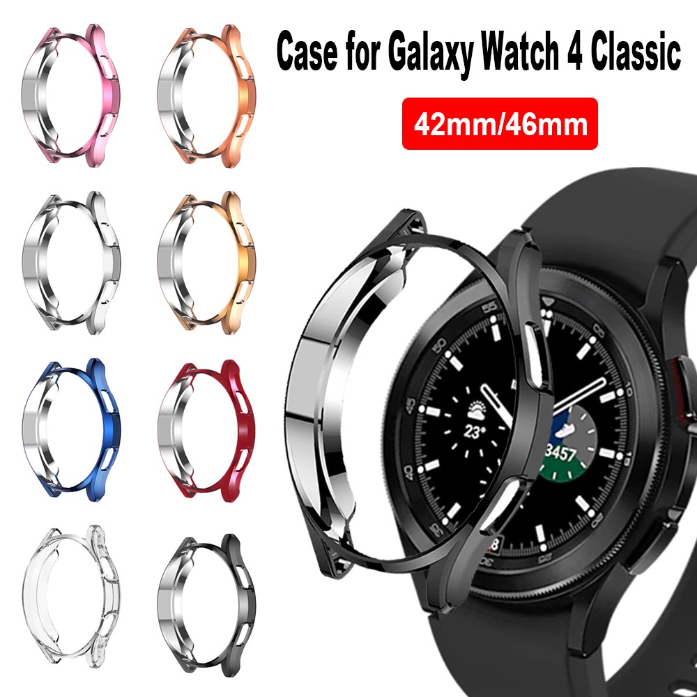 เคสกันรอยหน้าจอ TPU แบบครึ่ง สําหรับ Galaxy Watch 4 6 Classic 47mm 43mm Classic 42mm 46mm
