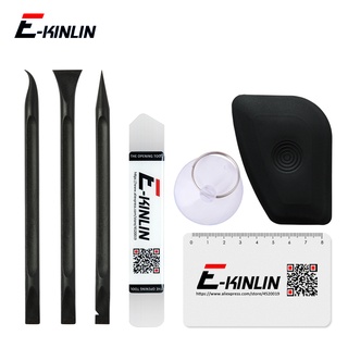 E-kinlin 7 in 1 ชุดเครื่องมือถอดชิ้นส่วน พลั่วชะแลง แบบปุ่มดูดสุญญากาศ สําหรับซ่อมแซมโทรศัพท์ iPhone Android