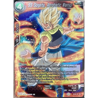 [ของแท้] SS Gogeta, Acrobatic Warrior (EX) EX04-01 การ์ดดราก้อนบอล Dragon Ball Super Card Game