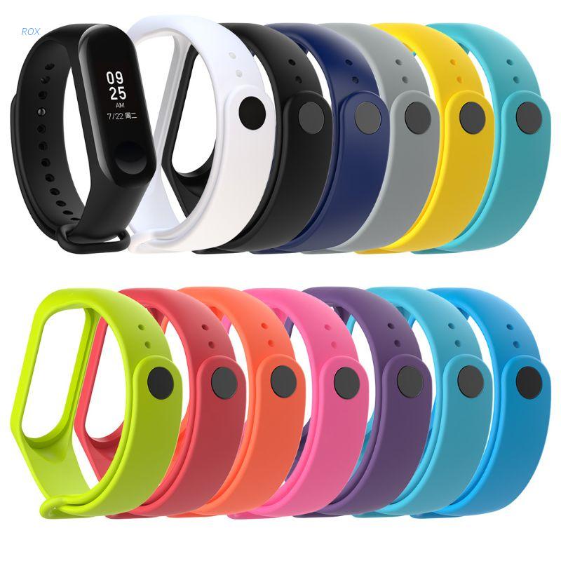 ROX Soft Silicone Wristband Replacement Watch Band Strap For Xiaomi Mi Band 4 3 Smart Bracelet