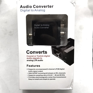 กล่องแปลงสัญญาณเสียงทีวี Digital to Analog Audio Converter ทำให้สมาร์ททีวีต่อกับลำโพงเก่า