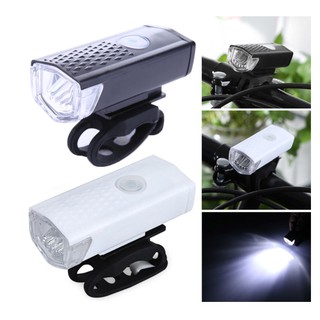 ไฟหน้าจักรยาน กันน้ำ 300 Lumen super blight Cycling CREE LED USB Rechargeable Front Light headlight