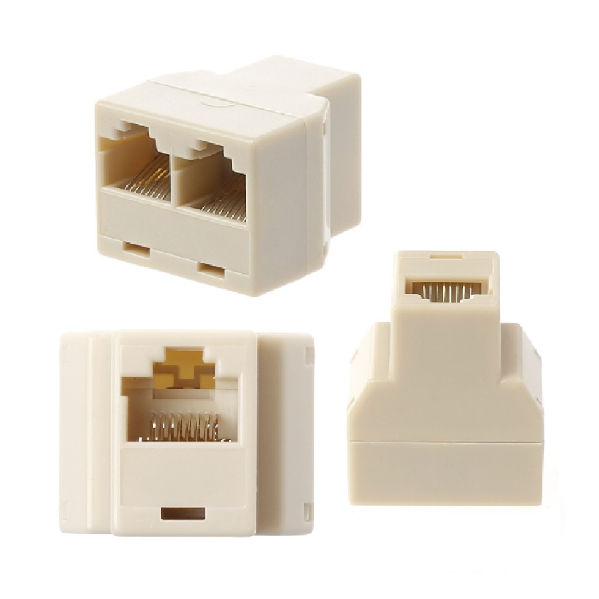 RJ45 LAN Network Connector RJ45 1 ถึง 1 Exender 1 ถึง 2 Splitter Cable Joint Extender