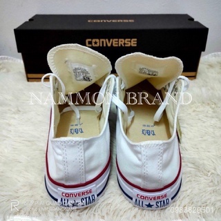 Converse all star ox รองเท้าคอนเวิร์ส%สีขาว tLXG