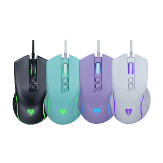 Nubwo NM-96 Gaming Mouse เมาส์เกมมิ่ง ปรับ DPI ได้สูงสุด 3600 มี 7 ปุ่ม ปรับสีไฟได้ ของแท้ รับประกัน 1 ปี