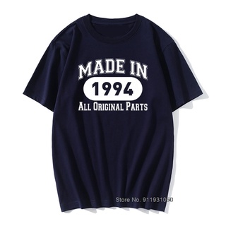 เสื้อยืดครอปเสื้อยืดแขนสั้น ผ้าฝ้าย พิมพ์ลาย Made in 1994 สไตล์วินเทจ สําหรับผู้ชาย อายุ 27 ปีS-5XL