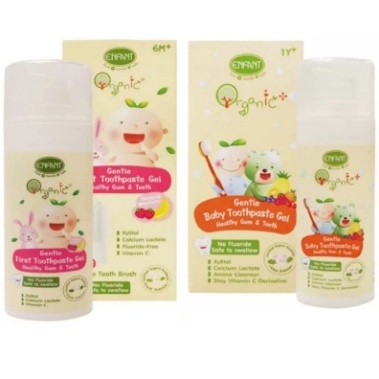 ENFANT อองฟองต์ ยาสีฟันพร้อมแปรงยาง สูตรเด็ก 6 เดือนขึ้น / 1 ปีขึ้นไป ขนาด 30มล