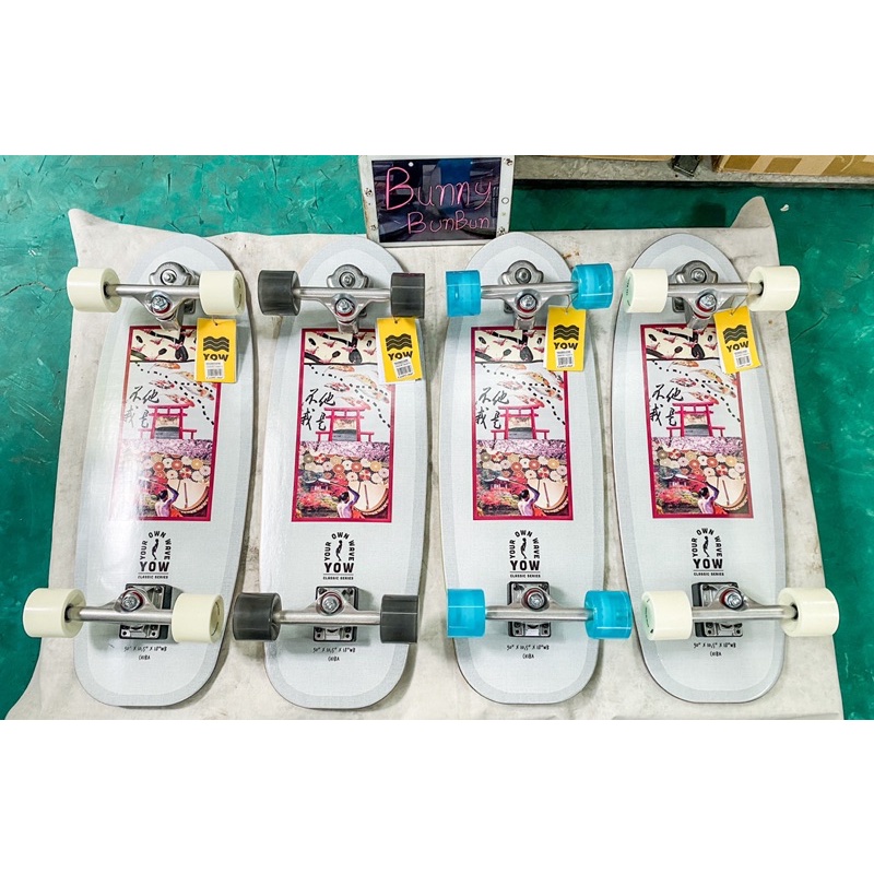 (ผ่อนชำระ 0%)⛩Yow Surfskate Chiba 30” ล้อฟ้าและล้อขาว!! ของใหม่มือหนึ่ง ไม่มีตำหนิ Surf Skate