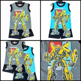 ชุดเด็ก เสื้อยืดแขนกุด+กางเกง ทรานส์ฟอร์เมอร์ส Transformers (ลิขสิทธิ์)