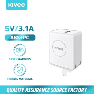 KIVEE เครื่องชาร์จเร็ว 18w อะแดปเตอร์เครื่องชาร์จ usb อุปกรณ์ชาร์จอย่างรวดเร็วเหมาะสำหรับ Xiaomi Samsung ฯลฯ