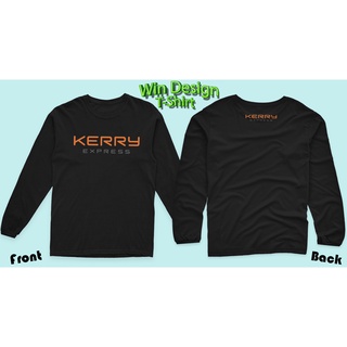 เสื้อยืดKERRY EXPRESSแขนยาว    ผ้าคอตตอน100% ผ้าหนานุ่ม