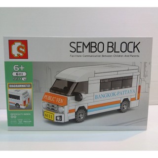 SEMBO BLOCK #6111 PATTAYA VAN 112 PCS CAR VEHICAL