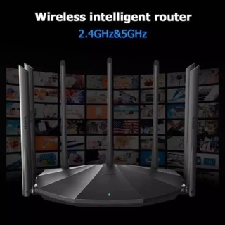 Tenda AC23 AC2100เราเตอร์6dBi 7เสาอากาศ Wifi Repeater 2.4Ghz 5GHz Dual Band รองรับ Windows10 Mac
