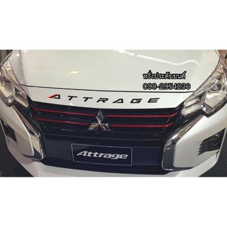 โลโก้ติดฝากระโปรง Mitsubishi attrage แอททราจ โลโก้ 3D