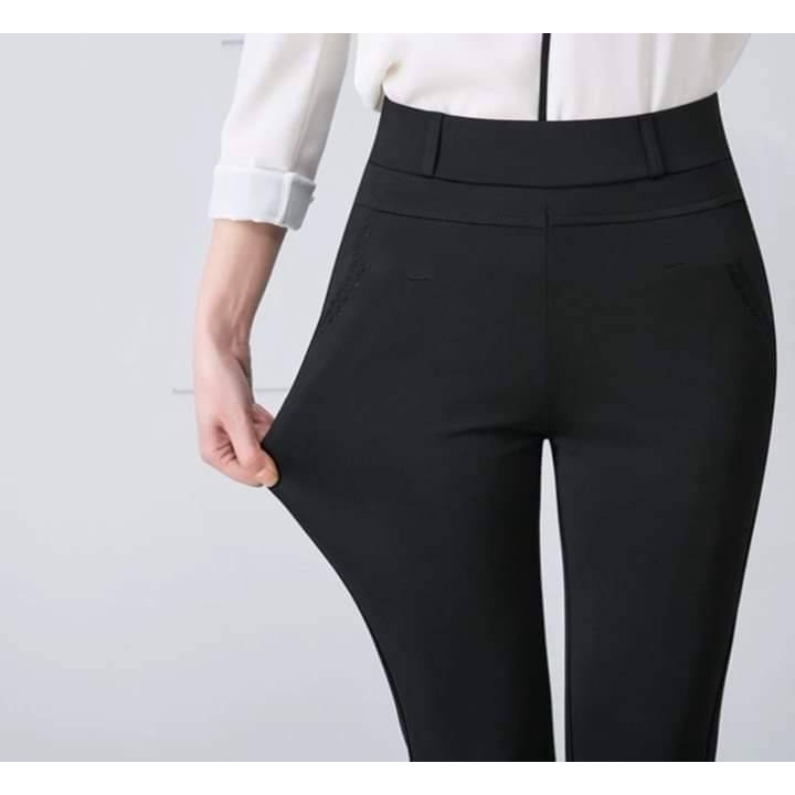 (ใส่โค้ดINC3F7A ลดเพิ่ม50%) กางเกงทำงานเข้ารูป กระชับ สวมใส่สบาย ยืดหยุ่นดี กระเป๋า 2 ข้าง