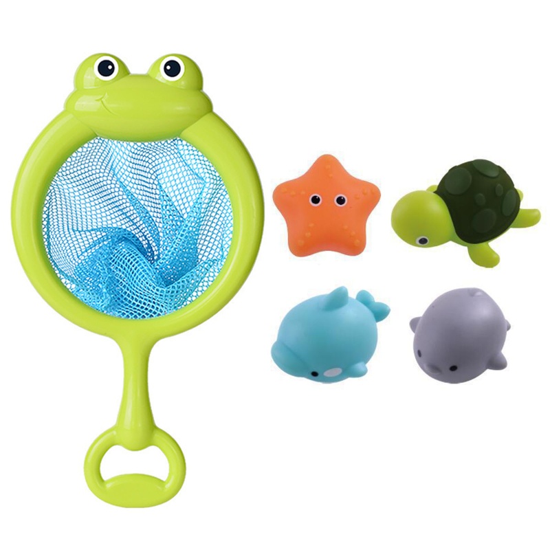 ห้องอาบน้ำเด็ก Baby Bath Set LED Toy Shiny Floating Animals for Infants ...