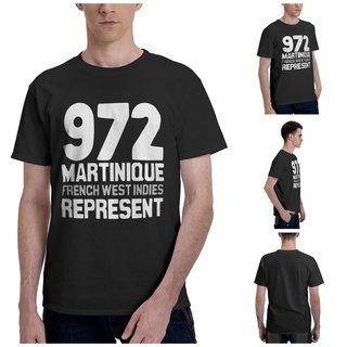 972 มาร์ตินิก ฟีวิก เสื้อยืดแขนสั้นลําลอง ผ้าฝ้าย 100% พิมพ์ลาย Represent Essential สีดํา พลัสไซซ์ สําหรับผู้ชาย ของขวัญวันเกิด