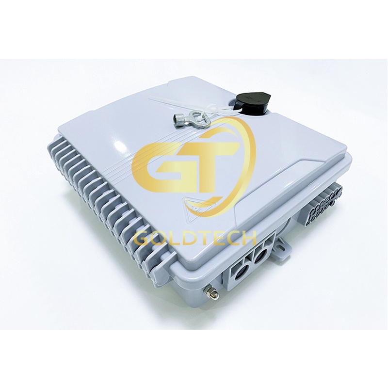 ODF 12Fo กล่องกระจายแสงพลาสติกกลางแจ้ง (กลางแจ้ง) เปลือกพลาสติกติดผนังแบบคอลัมน์พร้อมอุปกรณ์เสริมเต็