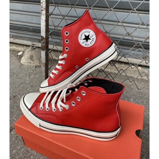 🛒converse หนังหุ้มข้อสีแดง พร้อมกล่อง🛍มีไซส์39-44